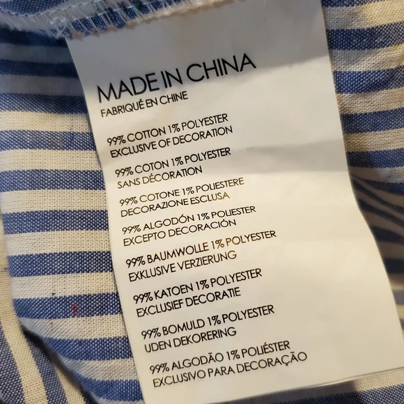 Club monaco Radura faux wrap striped mini skirt blue/white stripe size S - Picture 12 of 12